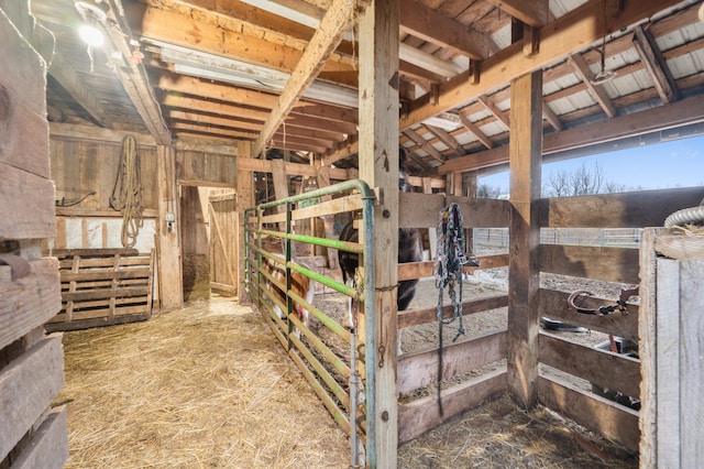 view of horse barn