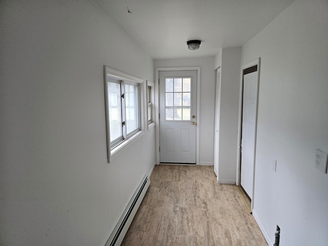 entryway featuring light hardwood / wood-style flooring