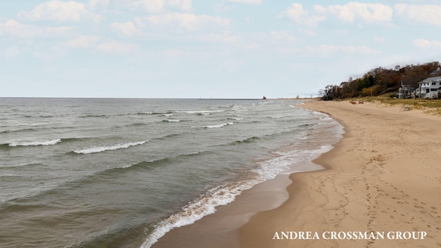 water view featuring a view of the beach