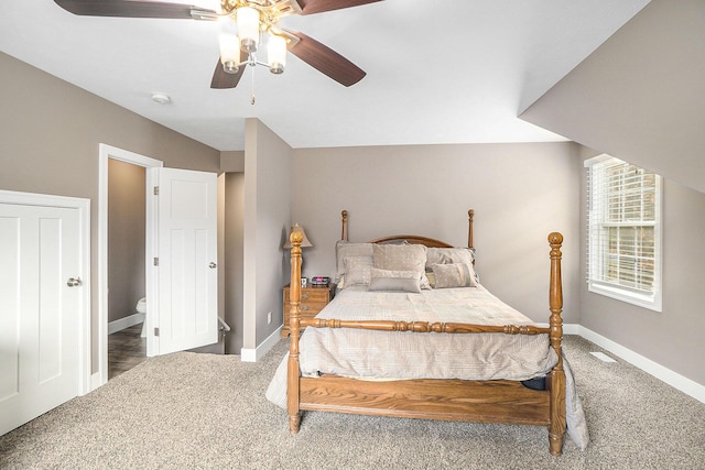 18481 N Fruitport Rd, Spring Lake, MI 49456 - bedroom featuring carpet floors, baseboards, and ceiling fan