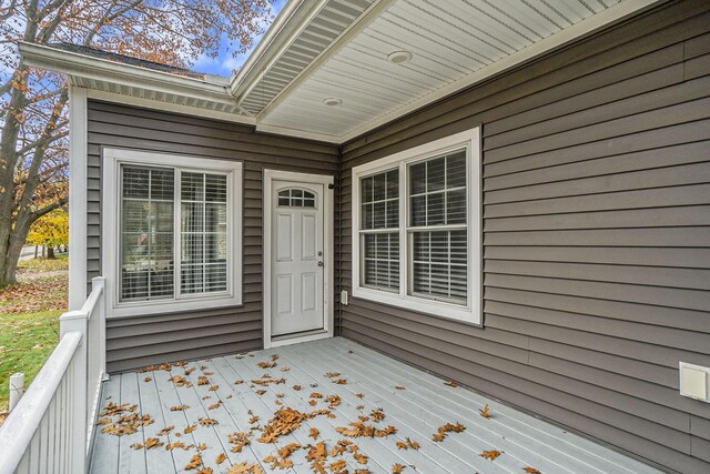 18481 N Fruitport Rd, Spring Lake, MI 49456 - view of wooden deck