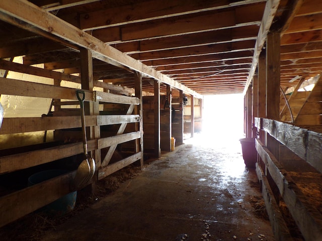 view of horse barn