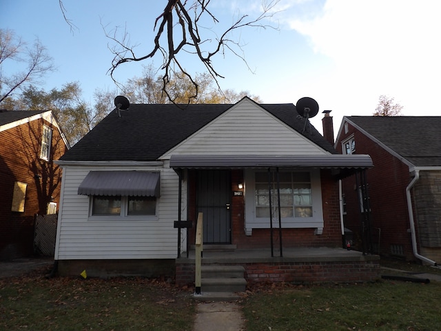 bungalow-style house with a porch