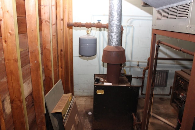 9370 Moon Rd, Saline, MI 48176 - basement with concrete block wall