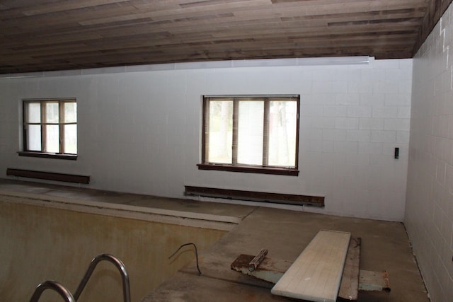 9370 Moon Rd, Saline, MI 48176 - unfurnished room with concrete flooring
