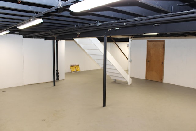 9370 Moon Rd, Saline, MI 48176 - finished basement with stairway