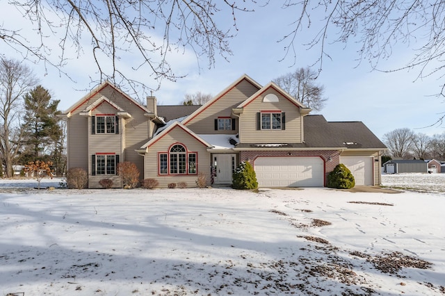 front facade featuring a garage