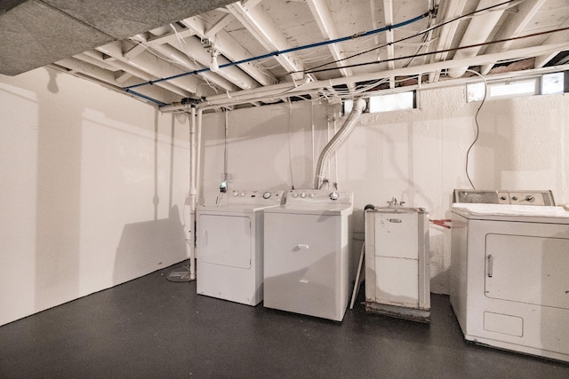 laundry area featuring washer and dryer