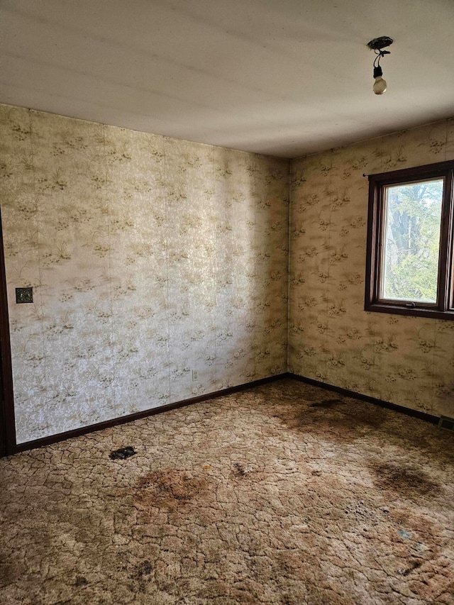 view of carpeted empty room