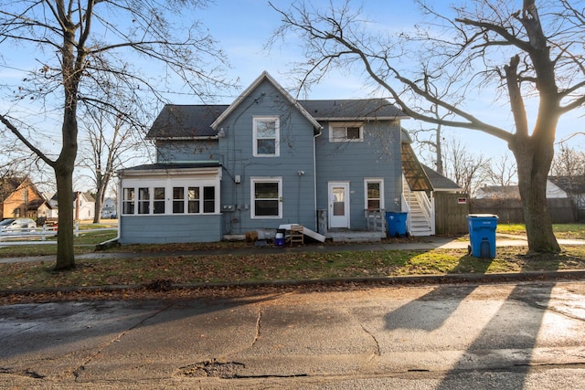 view of front of home