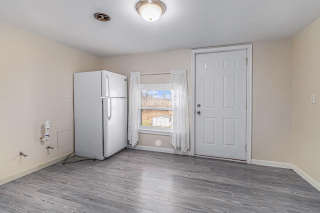 entrance foyer with light wood-type flooring