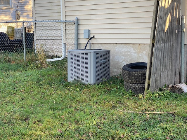 exterior details with central AC unit