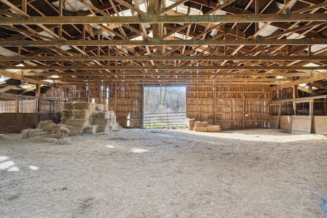 view of horse barn