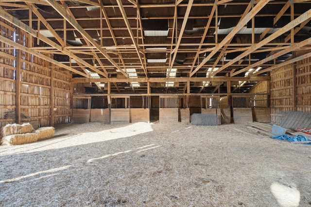 view of horse barn