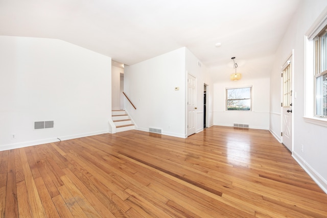 entryway with light hardwood / wood-style flooring