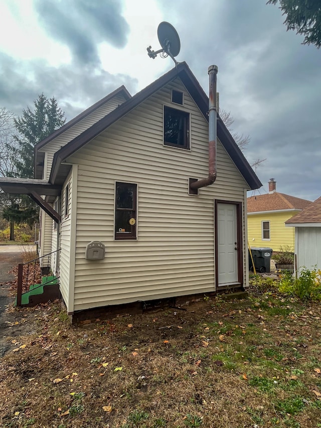 view of back of property