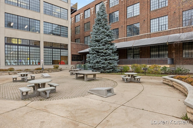 view of home's community with a patio