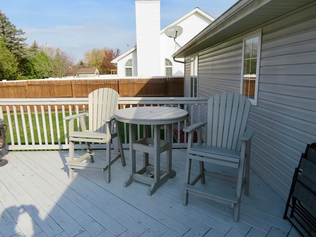 view of wooden terrace