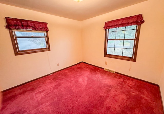 view of carpeted empty room