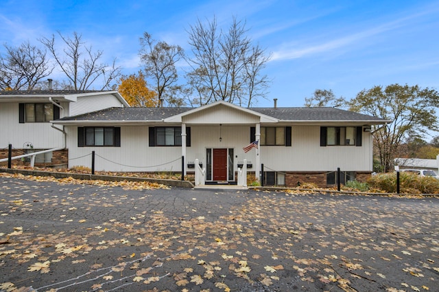 view of split foyer home