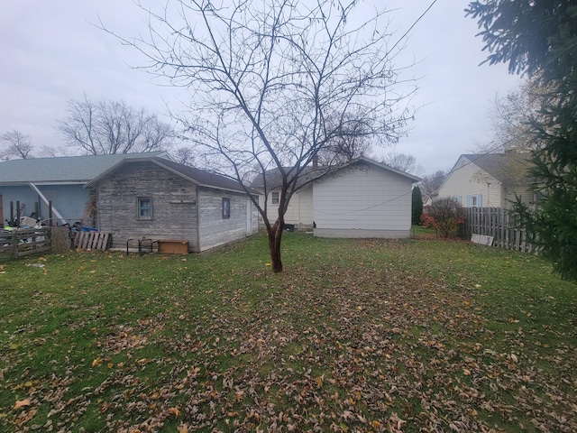 exterior space with a lawn