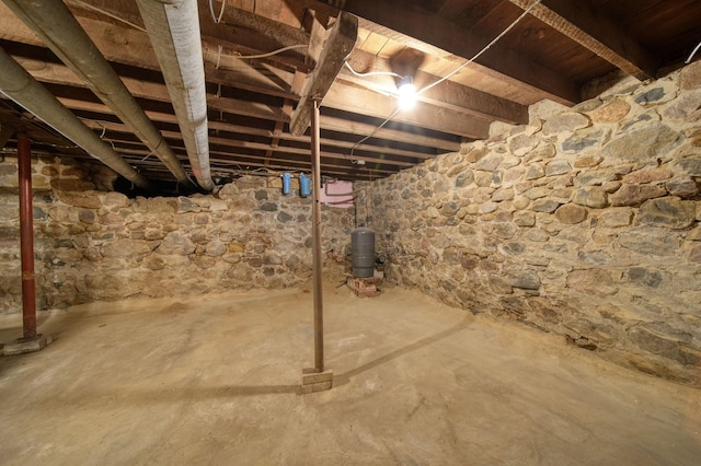 view of basement