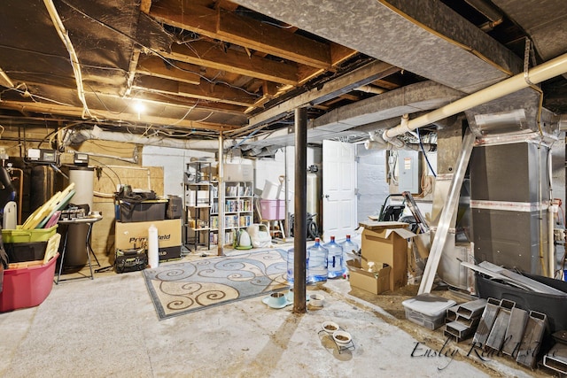 unfinished below grade area with electric panel