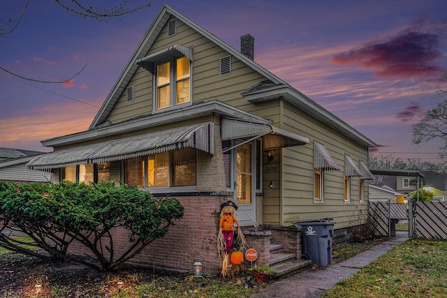 view of front of home