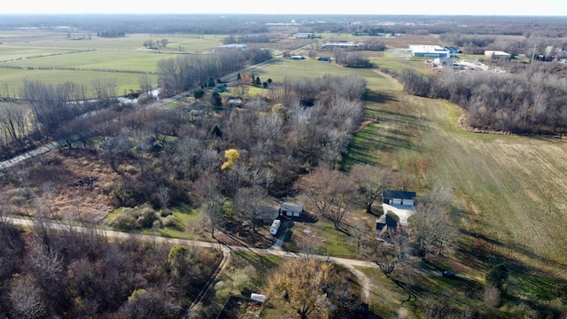 drone / aerial view featuring a rural view