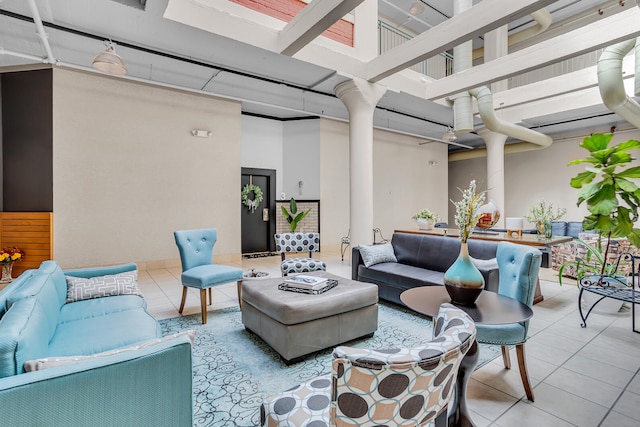 view of patio featuring an outdoor hangout area