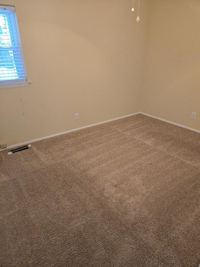 unfurnished room featuring carpet