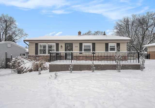 view of front of home