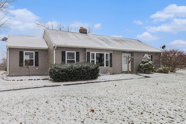 view of ranch-style home