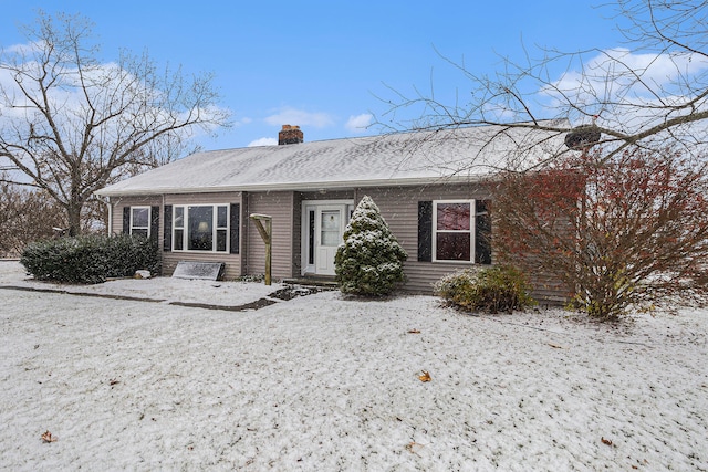 view of front of home