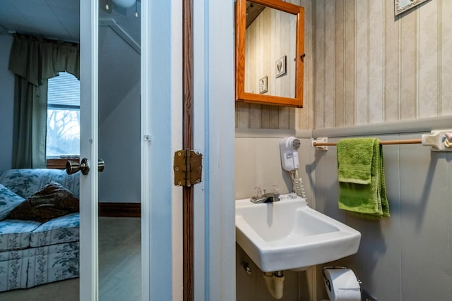 bathroom featuring sink