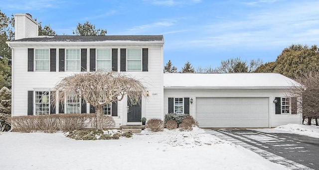 view of front of house featuring a garage