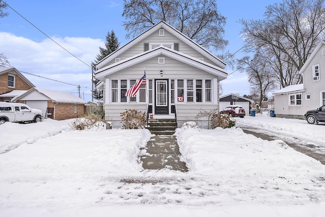 view of bungalow-style home