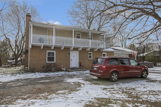 view of property featuring a balcony