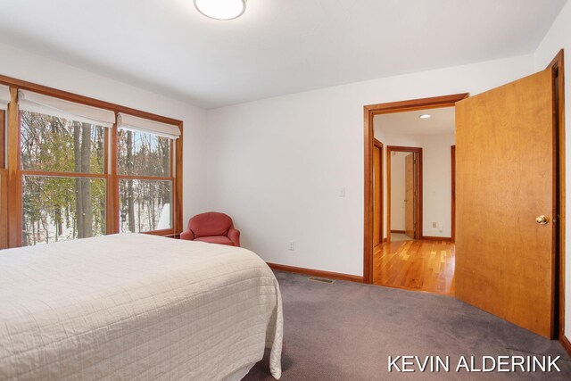 bedroom featuring carpet flooring