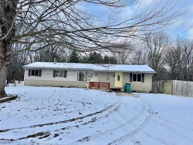 view of front of home