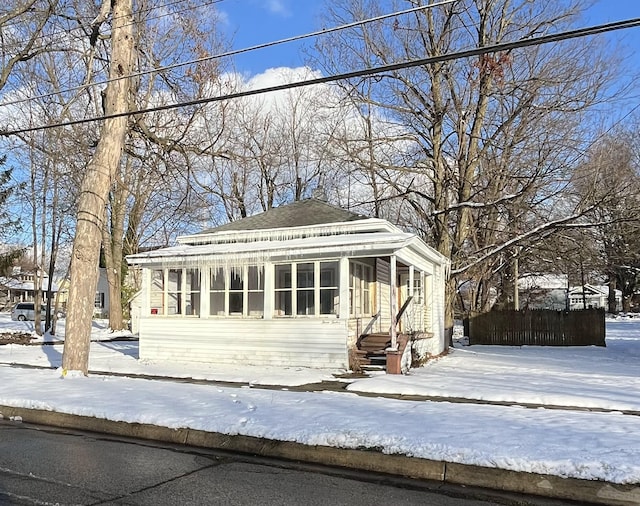 view of front of home