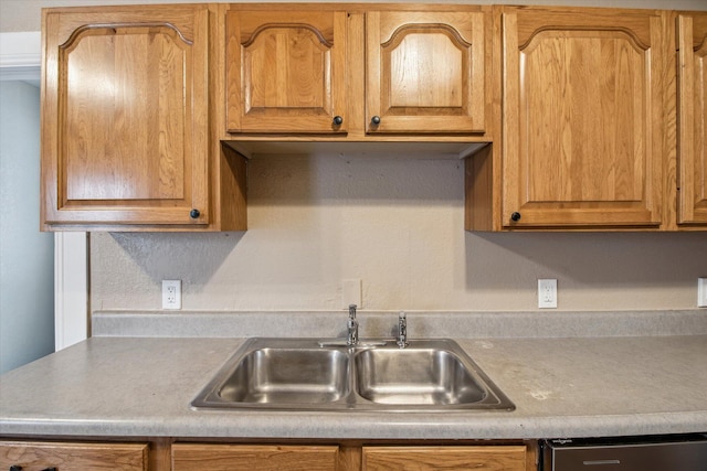 kitchen featuring stainless steel dishwasher and sink