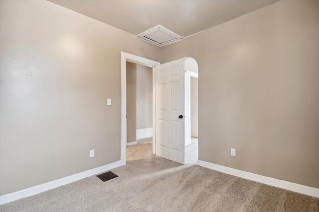 view of carpeted empty room