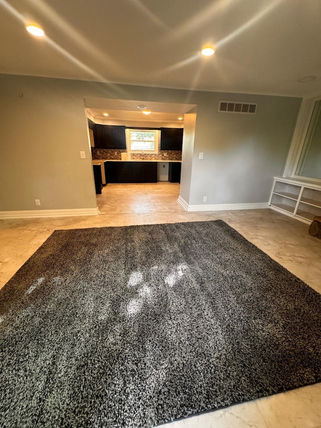 view of unfurnished living room