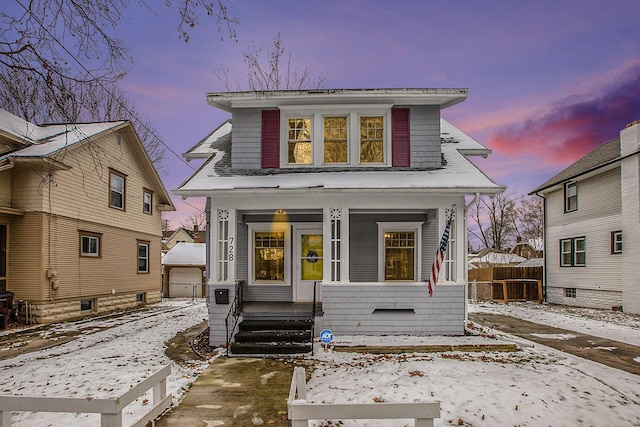 view of bungalow-style home