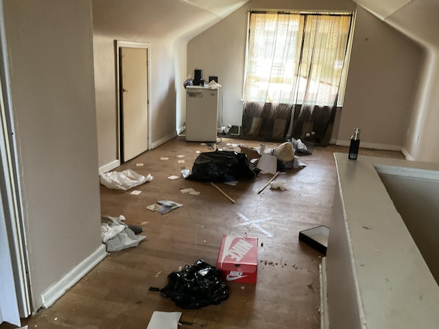 bonus room with lofted ceiling