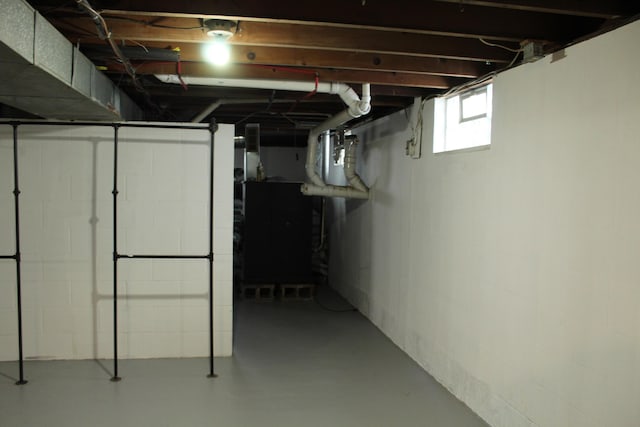 view of basement