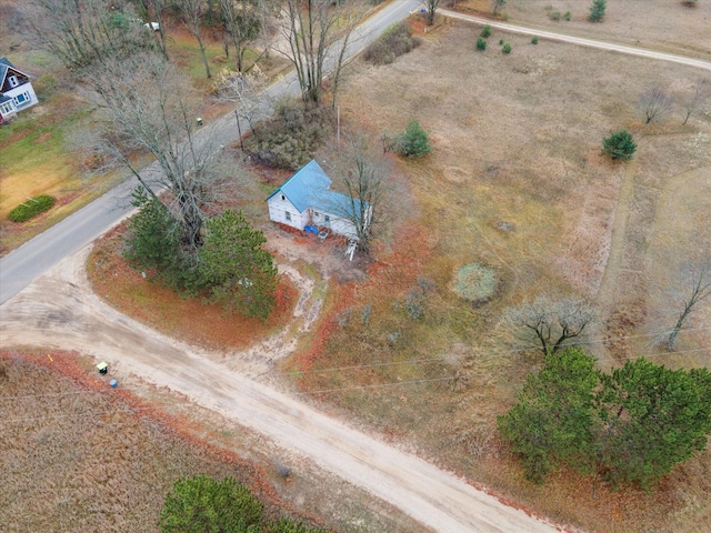 bird's eye view with a rural view