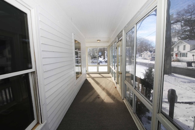 view of sunroom / solarium