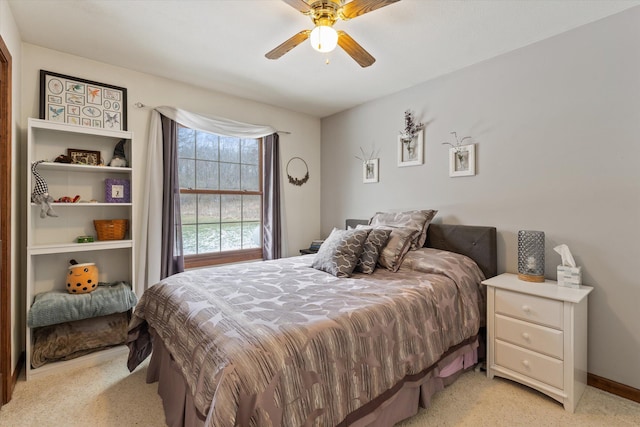 bedroom with ceiling fan